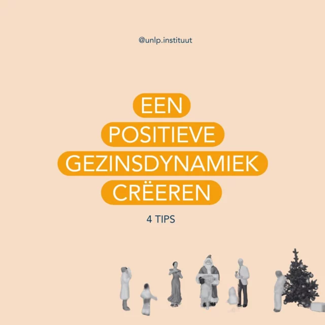 Creëer deze decembermaand een positieve gezinsdynamiek tijdens de feestdagen! Want deze tijd hoeft geen strijd te zijn. Ze kunnen juist een kans bieden voor verbinding en groei! 

Geef bijvoorbeeld iedereen een eigen rol en taak, creëer nieuwe tradities die voor iedereen werken en laat ruimte voor ieders emoties en wensen: the real holly jolly! 😉
Met kleine stappen kun je al een groot verschil maken.

Hoe breng jij balans in jouw gezin tijdens de feestdagen? Laat het weten! 

#UNLP #leukerlevenkunjeleren #leukerkerstvierenook
